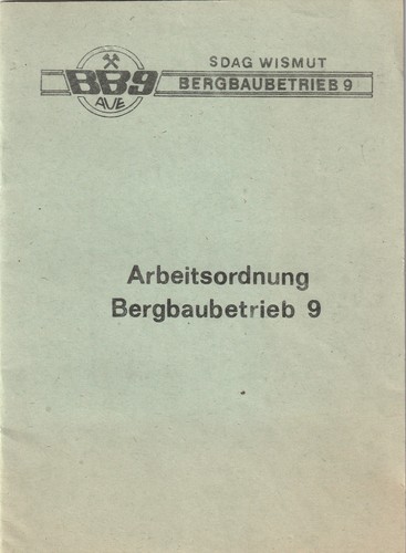 Sdag wismut bergbaubetrieb - bergbaubetrieb, 9