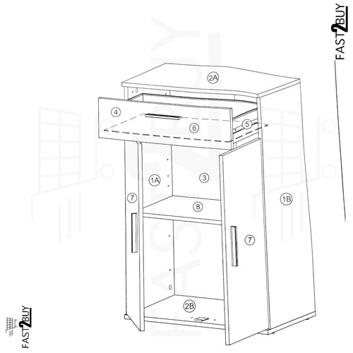 Mokebo mehrzweckschrank cm - mehrzweckschrank,