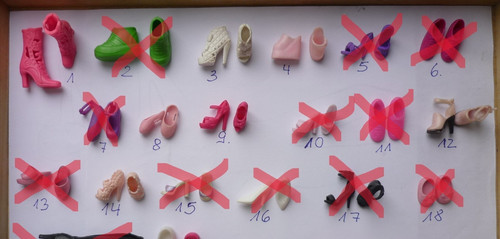 Barbie schuhe noch paar - barbie,