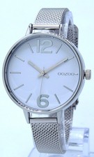 SALE Oozoo Design Damenuhr Milanaisearmband white/silver Ø38mm C9480ms