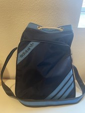Vintage Adidas Tasche 80er Made in Taiwan Sporttasche Trefoil Logo blau