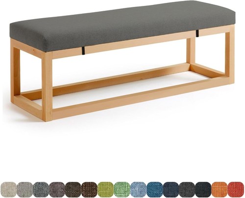 Bankauflage 60x30x3cm leinen - bankauflage,