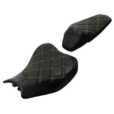Fahrer und Beifahrer Sitz für Kawasaki Z 900 17-24 FB42 schwarz grün C-Ware