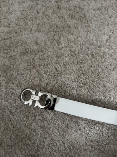 Ferragamo gürtel weiß - weiß, 110cm