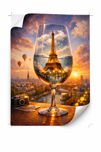 Poster wandbild paris - wandbild, eiffel