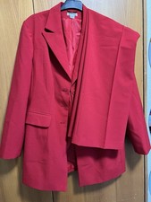 Eleganter roter Damen-Hosenanzug – Blazer & Hose im klassischen Schnitt 42-44