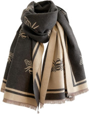 Damen Schal Grau Winter Schal