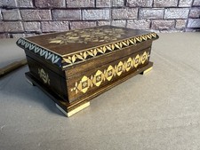 Schmuckkästchen Holzschatulle Holzkästchen Holzkiste Schatulle Box  Intarsien