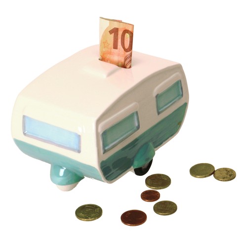 Wohnwagen spardose - wohnwagen,