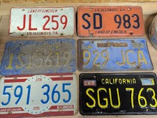 6x USA US Nummernschilder Kennzeichen Auto Schild KFZ Schild License Plate - Set