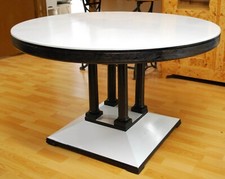 Art Déco Esstisch, Spieltisch, Salontisch, runder Tisch, restauriert