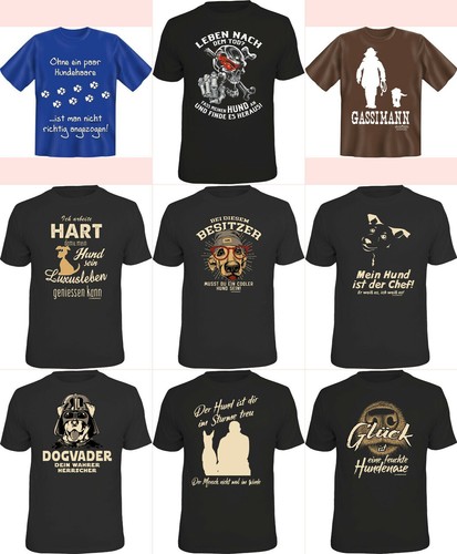 Herren shirt hunde motiv - t-shirt, hunde-motiv