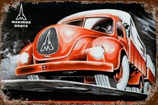 Retro Blechschild MAGIRUS DEUTZ S 6500 30 x 20 cm Metallschild Vintage (0378901)