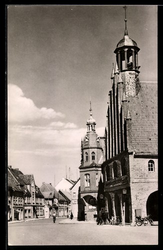 Grimmen rathaus kirche - grimmen,, rathaus,