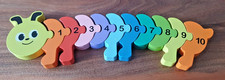 Holz zahlen puzzle bis 10 - 1,
