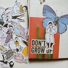 Maskierte Clown Sticker Scrappapier Aufkleber Basteln Fotoalben Deko