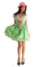 Stockerpoint Mini Dirndl ~ Fanny ~ Gr. 36 - 2 tlg. - Grün/Weiß - Wiesn - NEU