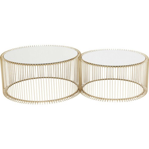 Stahl beistelltisch 2er set - beistelltisch, 2er-set