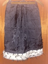 Rock Schwarz mit Fellbesatz