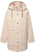 Ulla Popken große Größen Parka 54+ vanille HYPRAR Parka wasserabweisend Kapuze