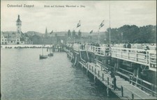 Ansichtskarte Zoppot Blick auf