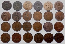 24 x Half Penny Münzen