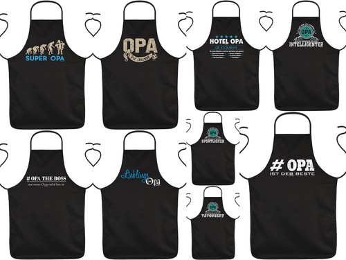 Grillschürze opa lustige - grillschürze,