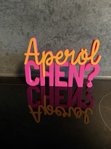 Aperol schriftzug aufsteller - aperol,