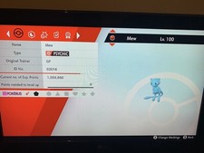 Shiny Mew Pokemon Schwert und