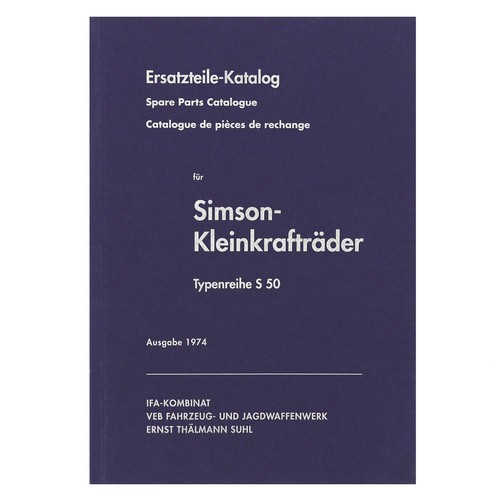 Simson ersatzteilekatalog s50 - ersatzteilekatalog,