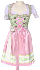 Dirndl, rosa, grün
