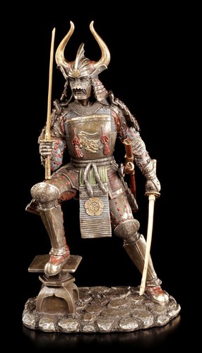 Samurai figur krieger mit - -,