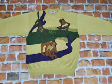 *ICEBERG VINTAGE PULLOVER*SAVE OUR JUNGLE*WALT DISNEY AFFEN*GELB*GR: L*RARITÄT