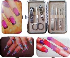 MANIKÜRE SET 7tlg Etui Maniküreset Nagelset Nagelknipser Schere Pediküre 3Var 64