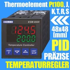 Präzise PID Temperaturregler Thermostat Pt100 TC 12VDC SSR Steuerung 5A Alarm 5A
