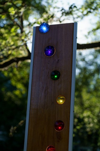 Gartenskulptur aus holz - holz, und