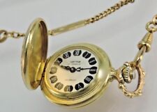 Damen Taschenuhr Herma - Handaufzug - vergoldet - mit Kette