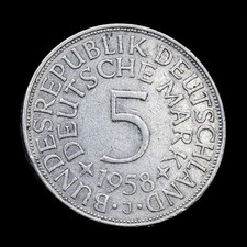 5 dm münze 1958 j, Seltenes