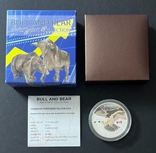 Bull and Bear - Canadian Peregrine Falcon - 5 Dollars - 2014 (41.11)