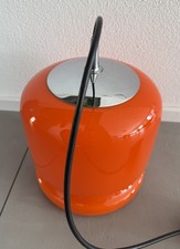 60er 70er Lampe Lamp   Glas