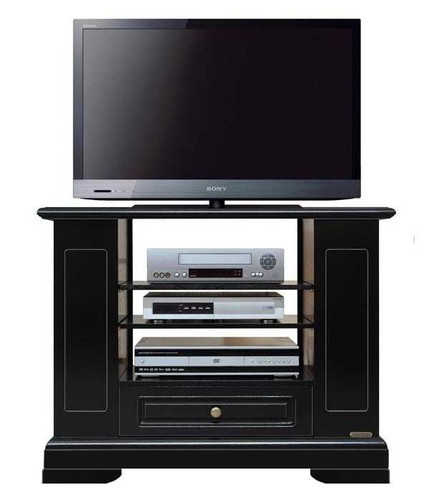 Schwarzes rack plus - tv-rack,