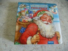 Weihnachts-Puzzlebuch: 5 Puzzles mit Farbvorlage - neuwertig