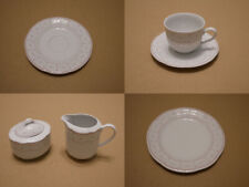 Form Marienbad Ingres weiss Kuchenteller Kaffeetasse Untertasse rote Rauten