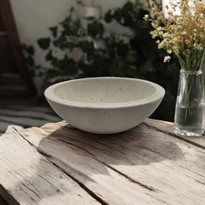 Handgemachte Betonschale Grau