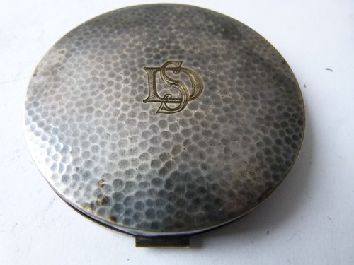 44699 puderdose versilbert - puderdose,