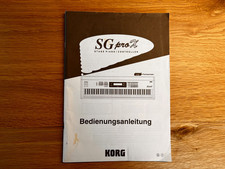 KORG SGproX Stage Piano- original Bedienungsanleitung/Manual - deutsch