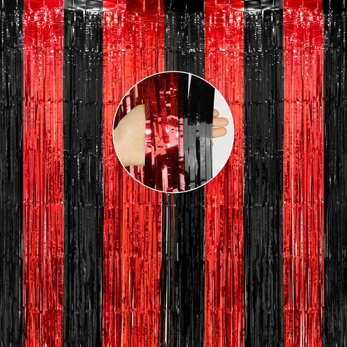Rote und schwarze girlande - und,