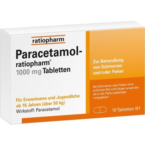 Paracetamol ratiopharm 1000 - paracetamol, mg