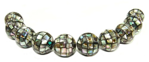 Abalone mosaik kugeln 14 - mosaik-,