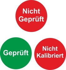 Aufkleber Geprüft Nicht